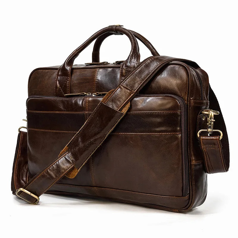 Bolsa Maleta Business Fausto Couro Retrô