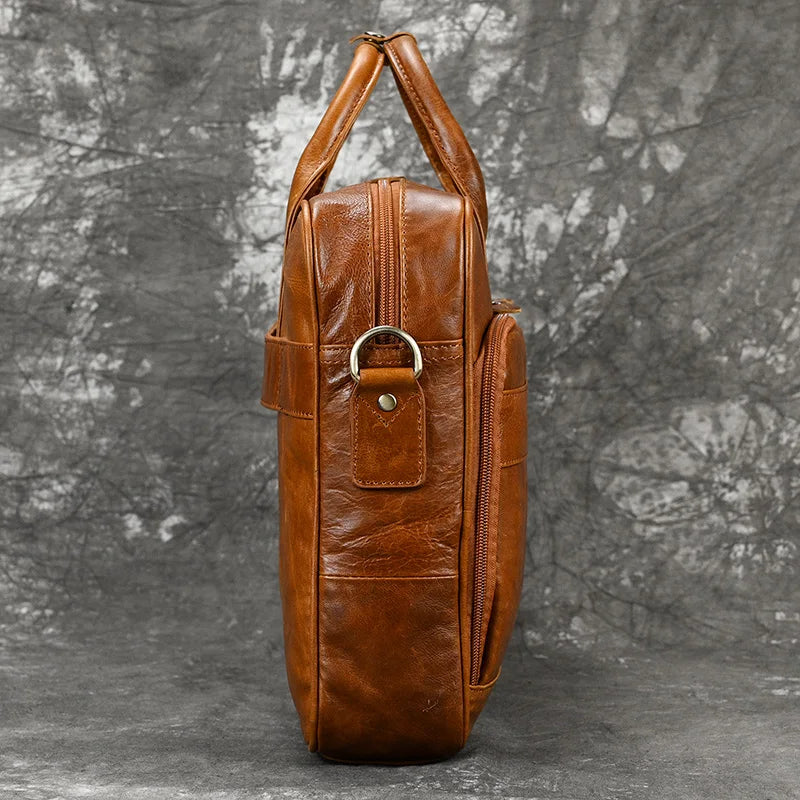Bolsa Maleta Business Fausto Couro Retrô