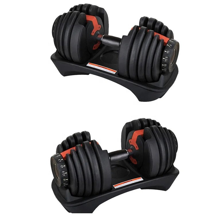 Halter Regulável de 2 à 24 Kg Profissional | + Extensor Elástico de Academia de Brinde