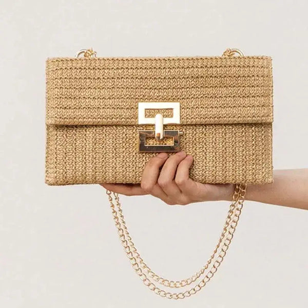 Bolsa de Palha Chic Transversal