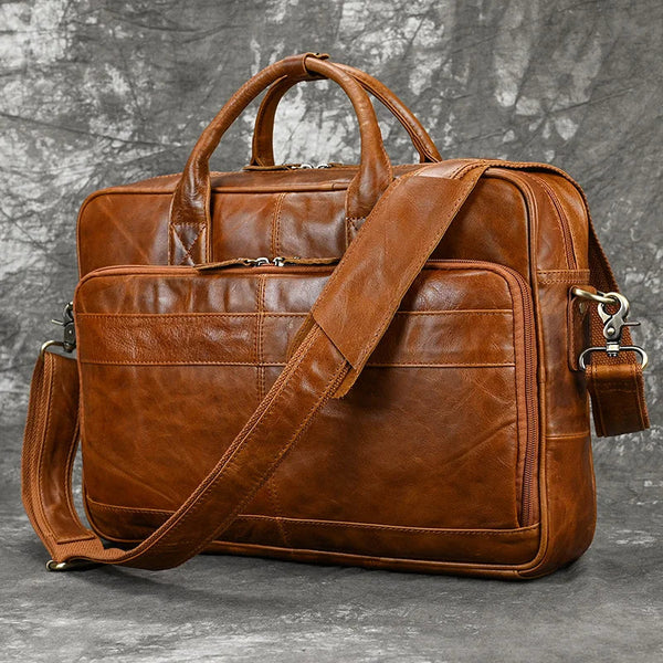 Bolsa Maleta Business Fausto Couro Retrô